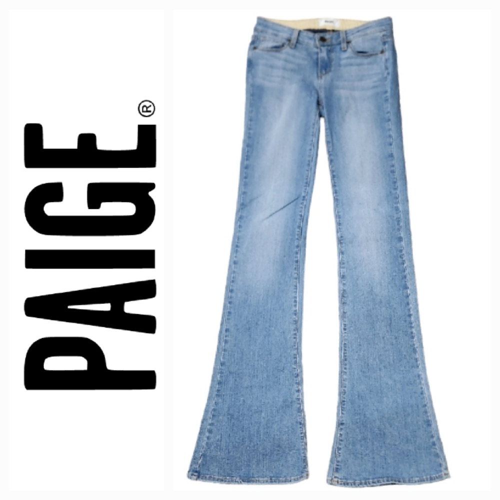 PAIGE Light Blue Flare Jeans